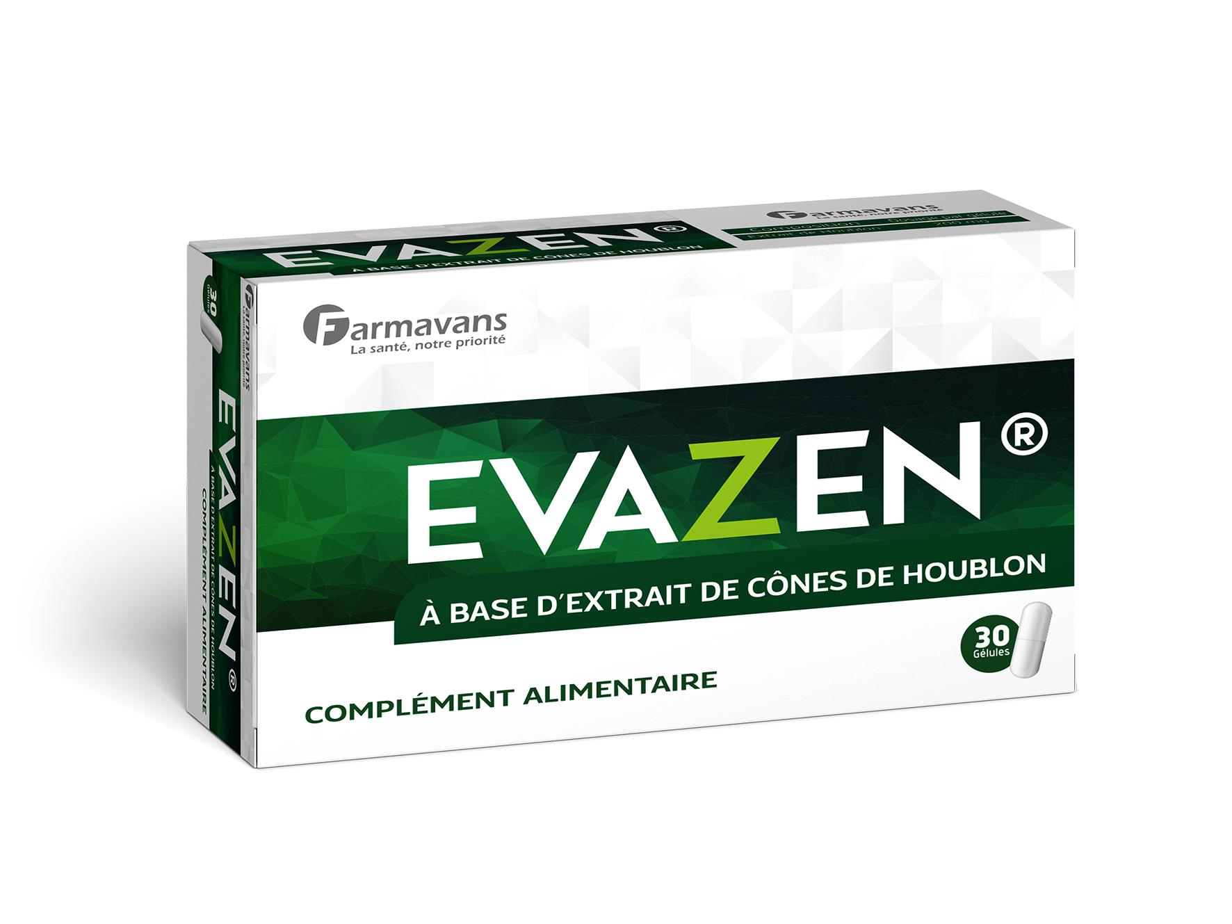 Box_Evazen Farmavans Evazen Gélules B/30