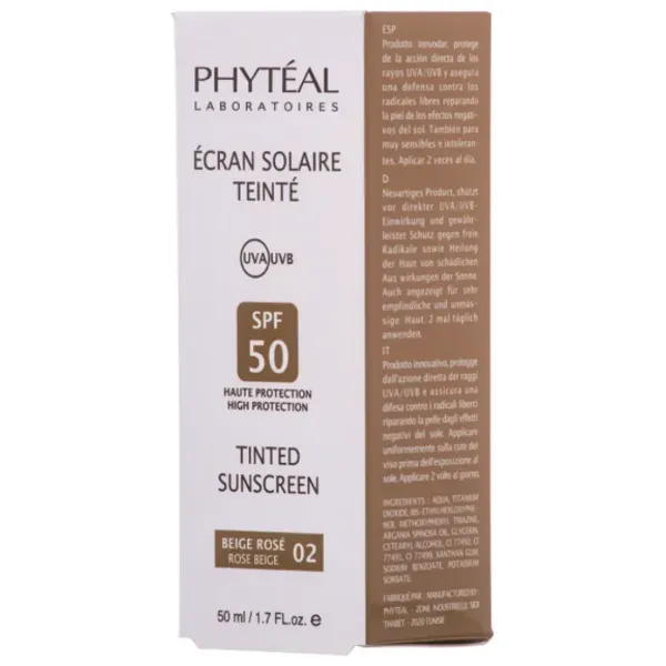 phyteal ecran solaire beige rosé