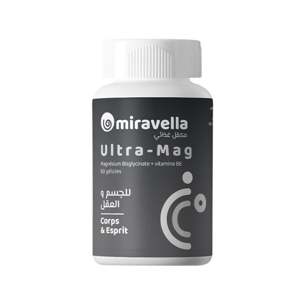 Ajouter un titre - 2025-03-13T092202.696 Miravella Ultra Mag Magnésium Bisglycinate + B6 | 60 Gélules