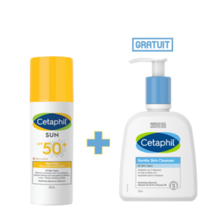CETAPHIL Fluide Teinté SPF50+ + Gentle Skin 236ml Gratuit