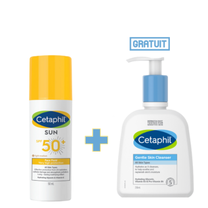 CETAPHIL Fluide Teinté SPF50+ + Gentle Skin 236ml Gratuit
