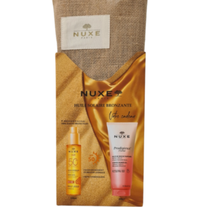 NUXE Pack Huile Bronzante SPF50 150 ml + Gelée de Douche & Sac Offerts