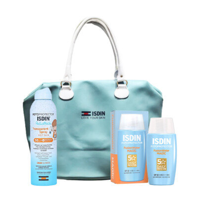 Pack ISDIN Kids SPF50+ avec Fusion Water et sac offert Tunisie