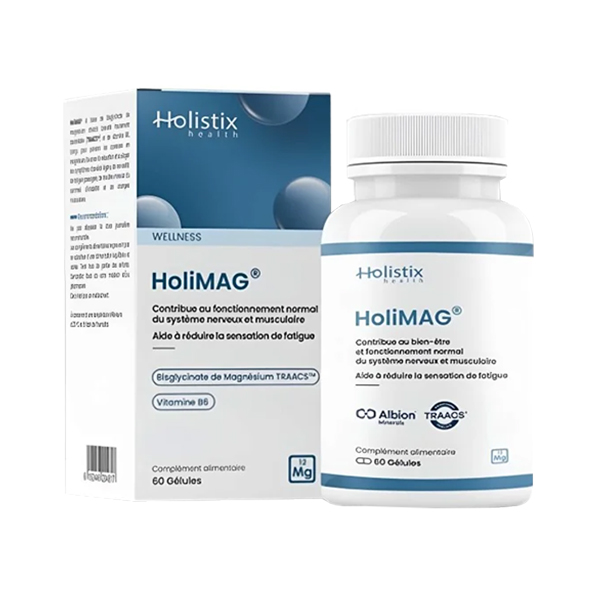 HOLISTIX HoliMAG 60 comprimés Complément HOLISTIX HoliMAG : Magnésium bisglycinate pour vitalité Tunisie